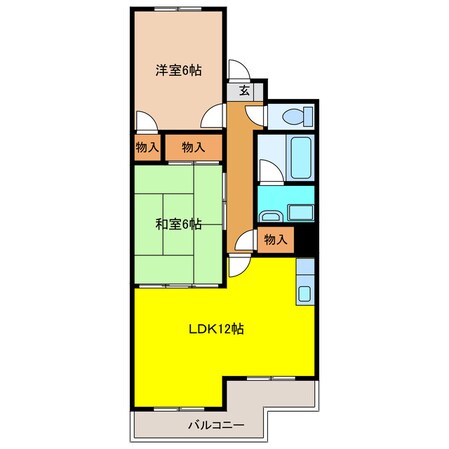 グリーンハイツ白山第一の物件間取画像